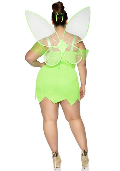 Pretty Pixie Fairy Dress Plus Size Halloween Costume with Wings