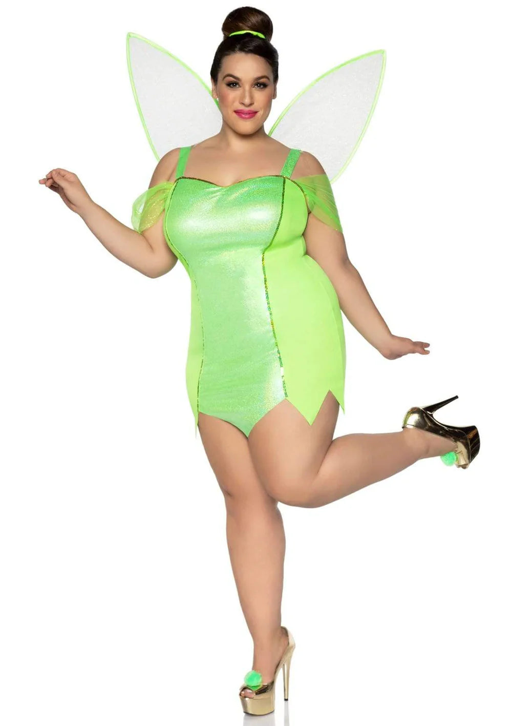 Pretty Pixie Fairy Dress Plus Size Halloween Costume with Wings