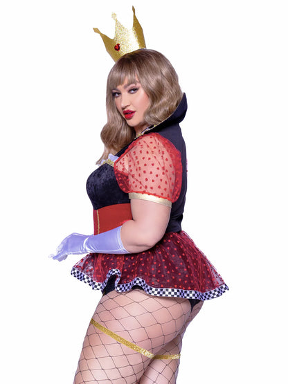 Ravishing Red Plus Size 2 PC Queen Halloween Costume