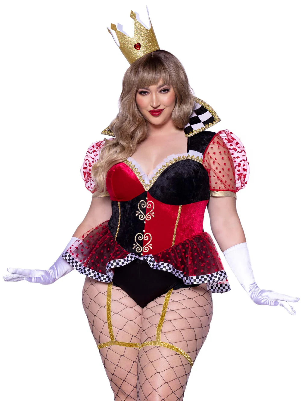 Ravishing Red Plus Size 2 PC Queen Halloween Costume