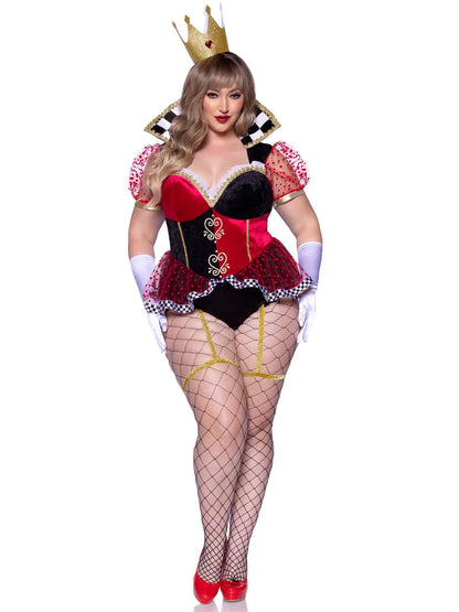 Ravishing Red Plus Size 2 PC Queen Halloween Costume