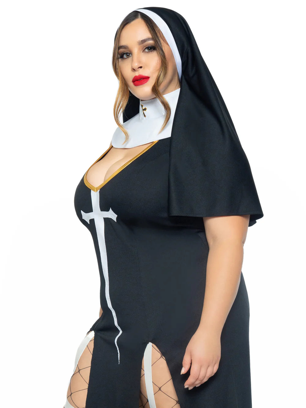 Sultry Sinner Nun 3 Piece Plus Size Halloween Costume