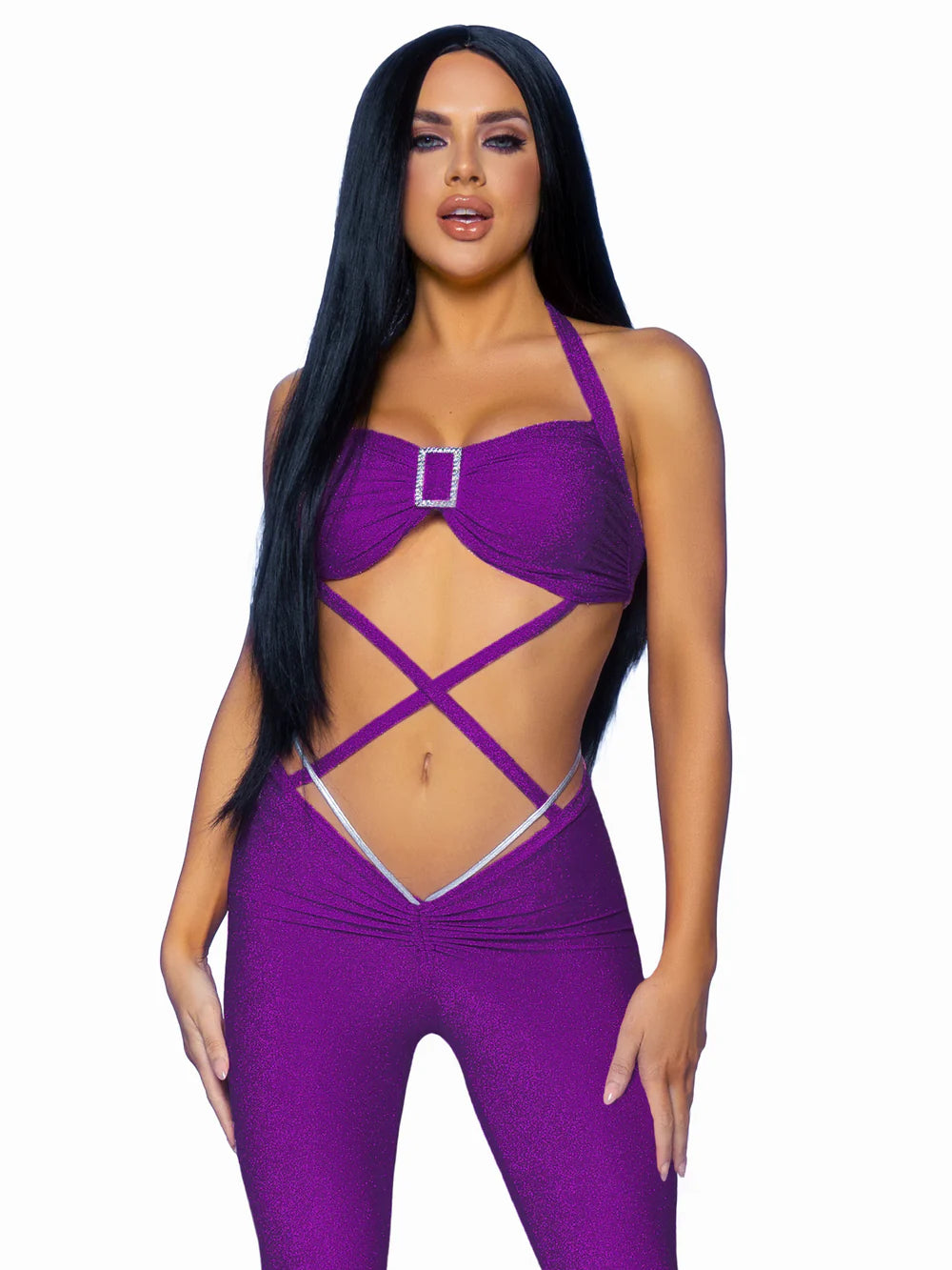 Pop Star Halloween Purple Costume