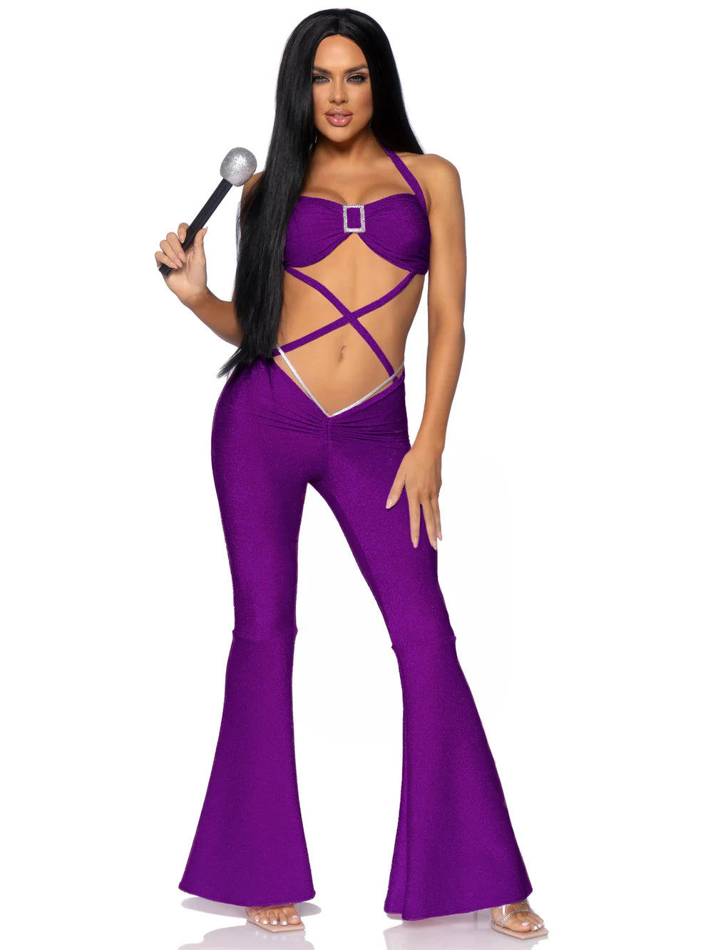 Pop Star Halloween Purple Costume