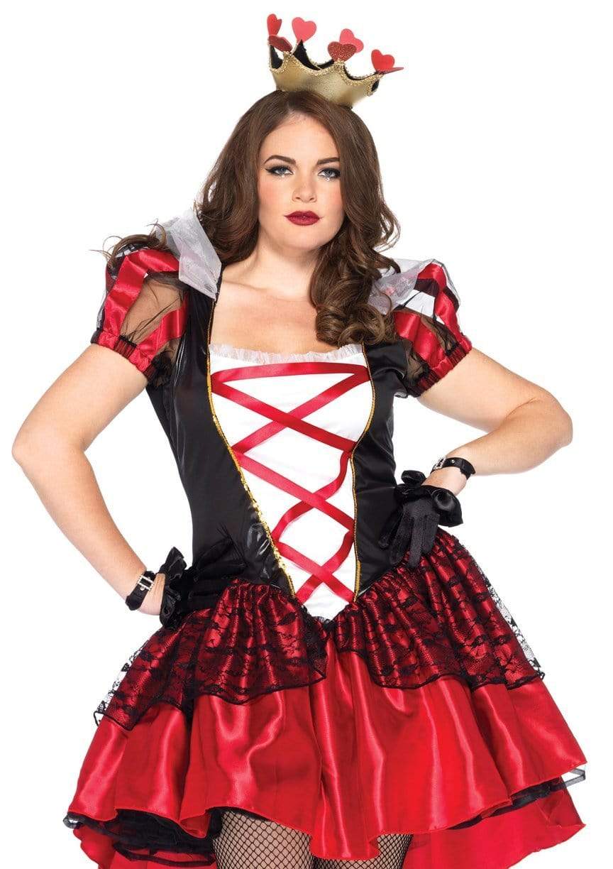 Royal Red Queen Sexy 2 Piece Plus Size Halloween Costume