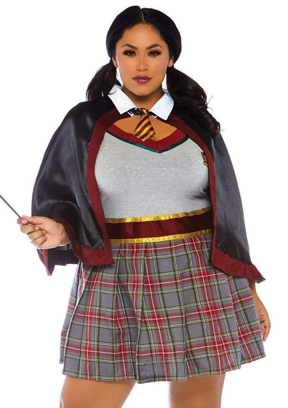 Spellbinding School Girl 2 Piece Plus Size Halloween Costume