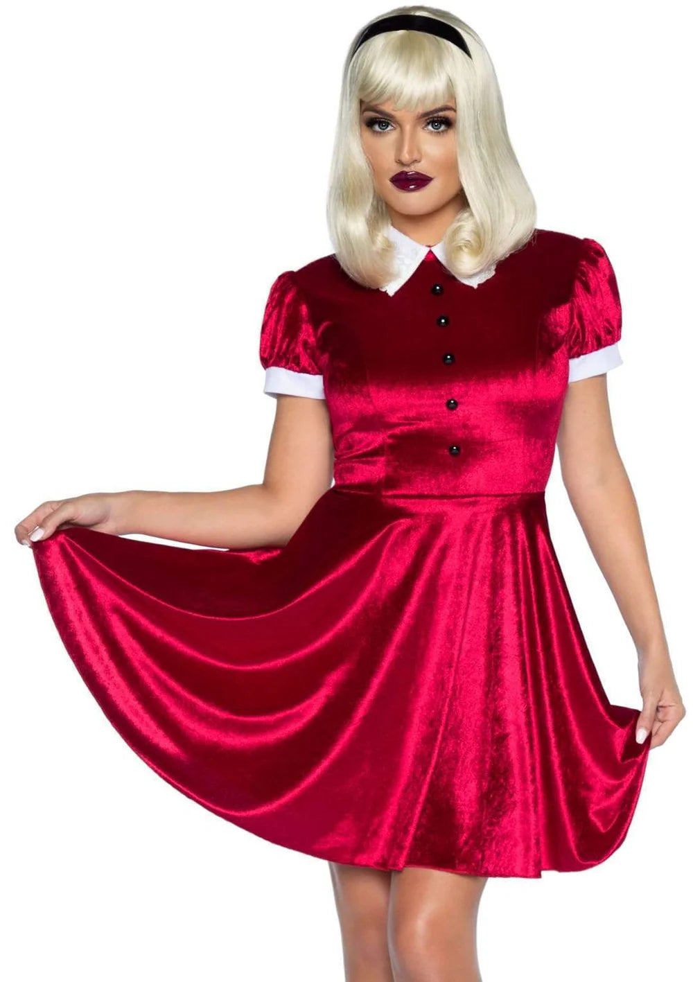 Spellbinding Witch 2 Piece Velvet Halloween Costume