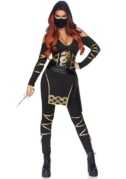 Stealth Ninja Catsuit 3 Piece Halloween Costume