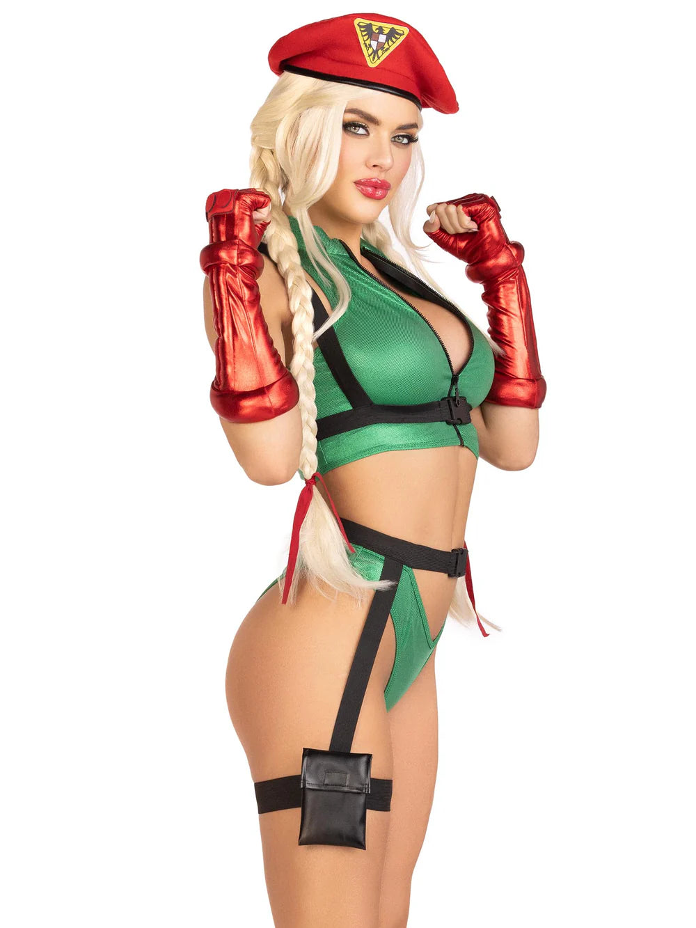 Official Street Fighter Cammy 5 Piece Halloween Costume