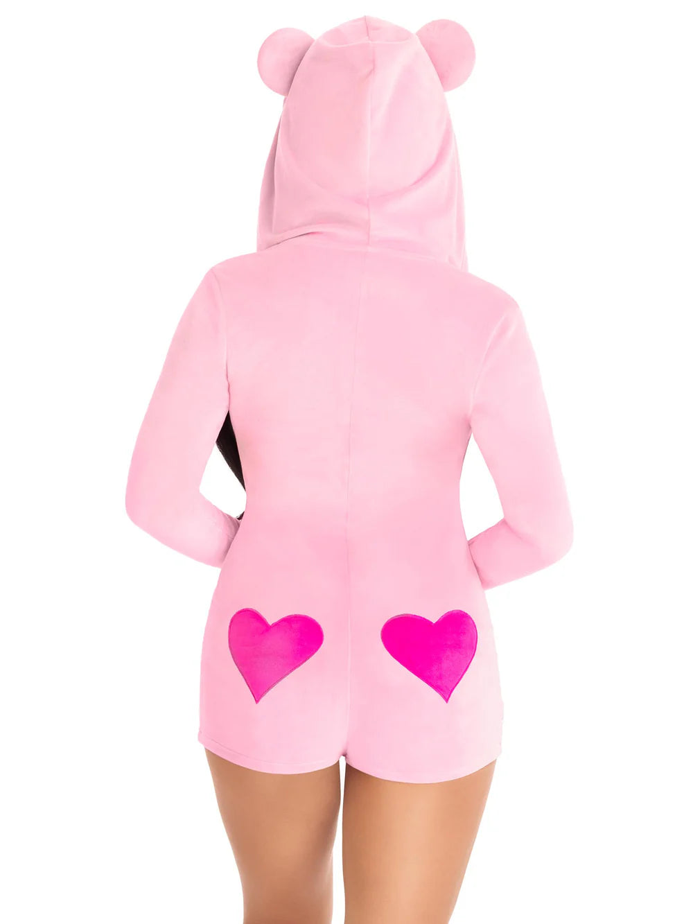 Sweetheart Bear Pink Velvet Cozy Romper Costume