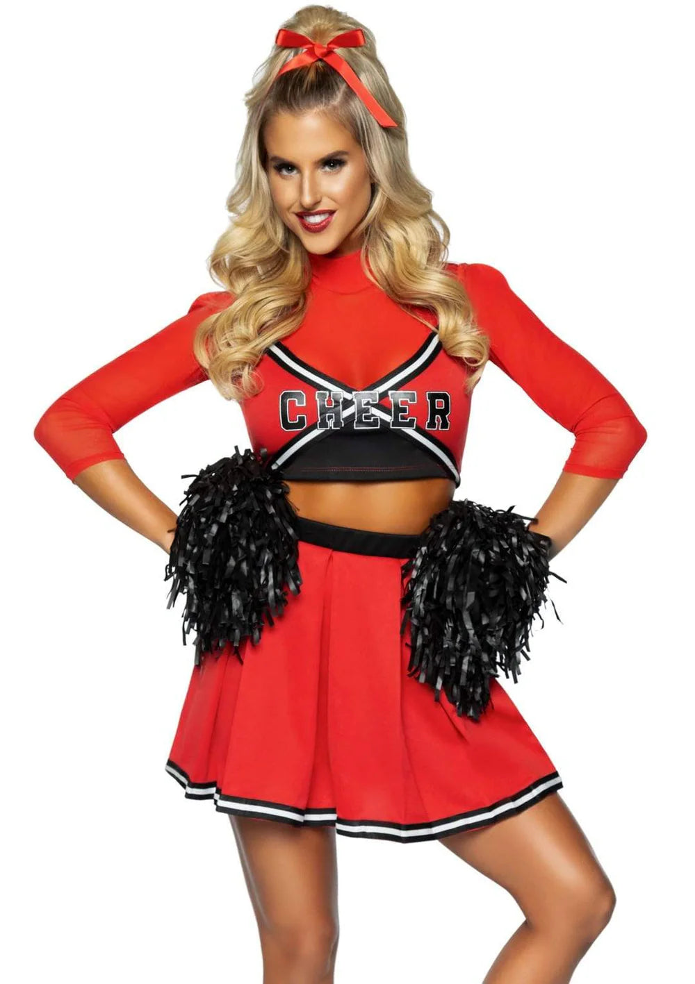 Varsity Babe Cheerleader 3 Piece Halloween Costume