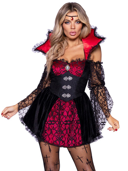 Victorian Vampire 2 Piece Halloween Costume