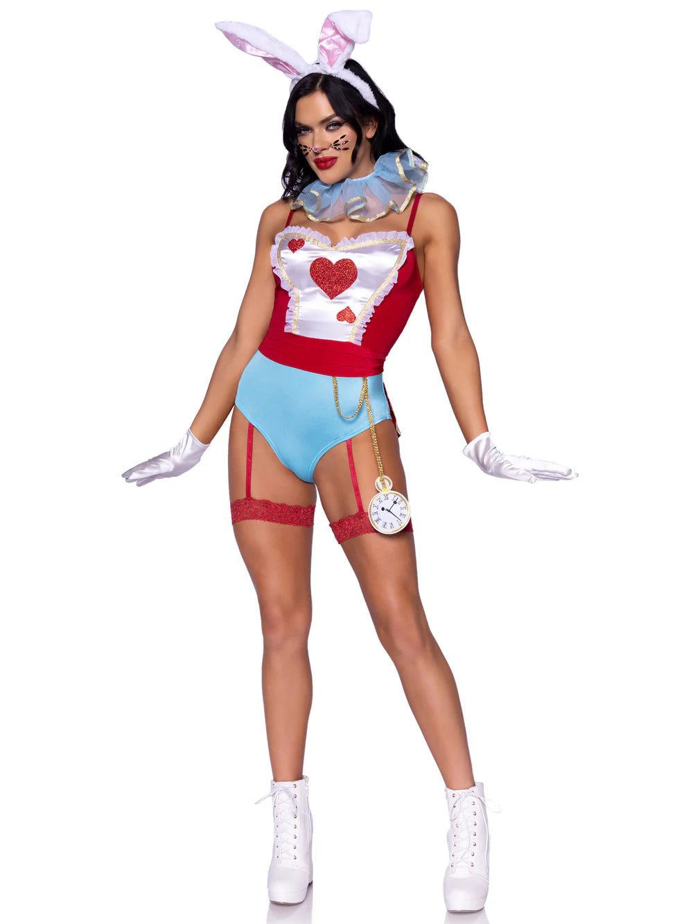 Wonderland White Rabbit 4 Piece Halloween Costume