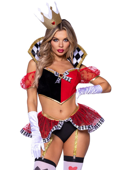 Wicked Wonderland Queen 3 Piece Halloween Costume