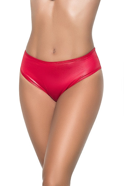 Faux Leather High Waist Panty