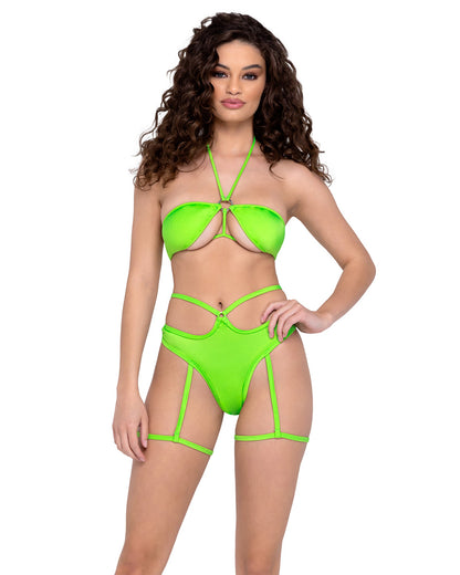 Shorts with Attached Leg-Straps - Bite Me Chic
