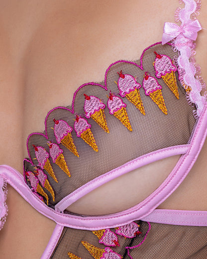 Strawberry Sherbet Teddy - Bite Me Chic
