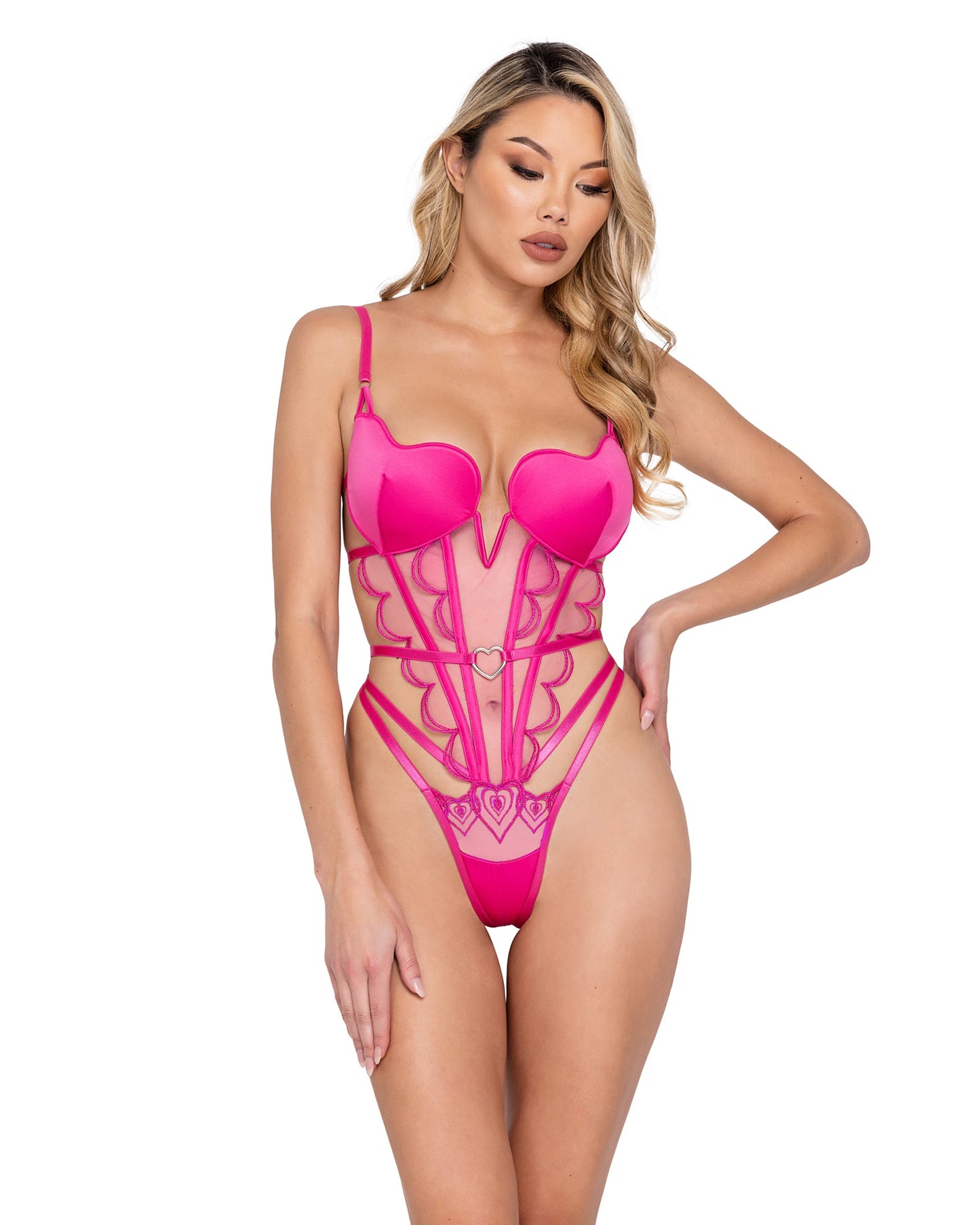 Bubblegum Heart Cup Teddy - Bite Me Chic