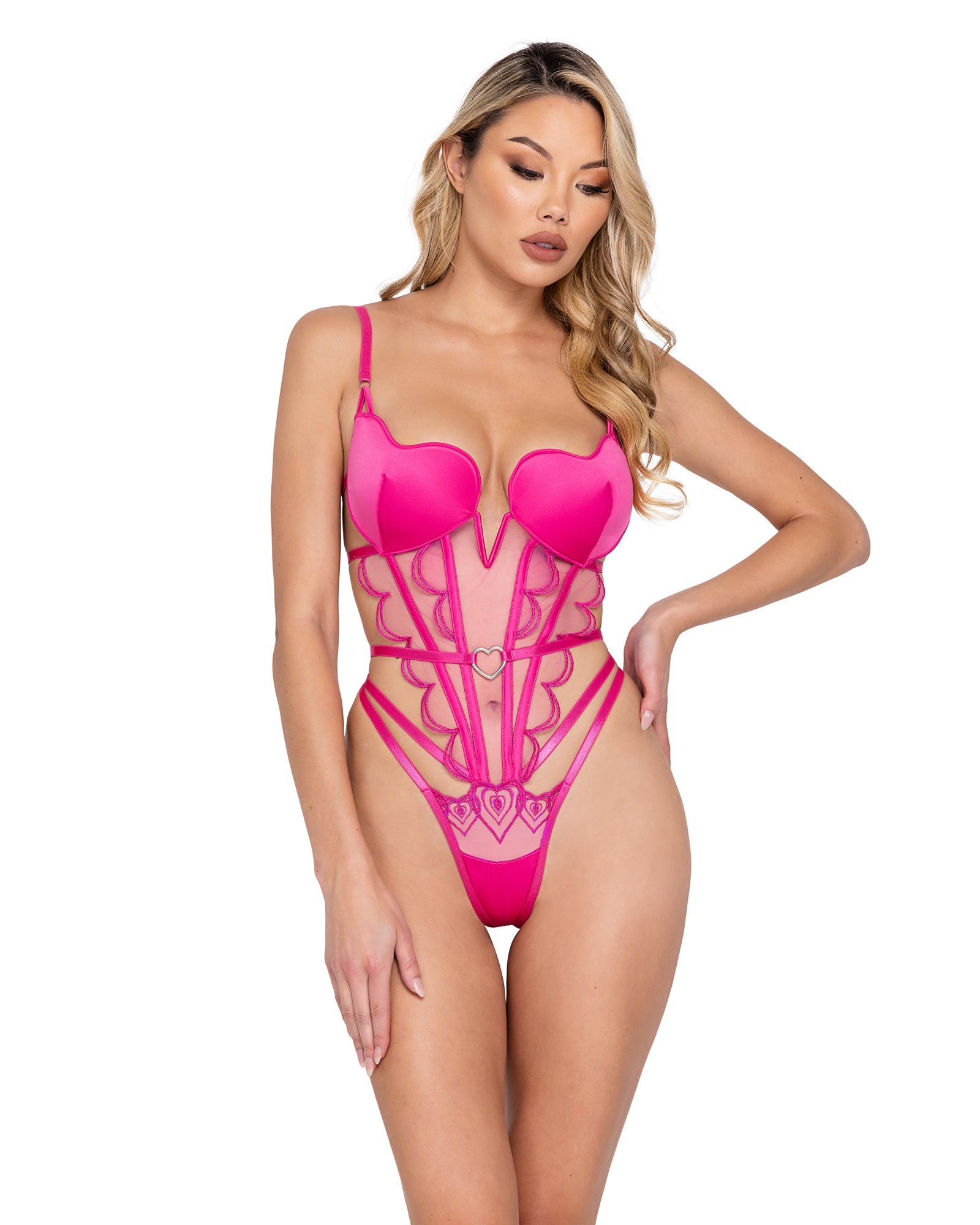 Bubblegum Heart Cup Teddy - Bite Me Chic