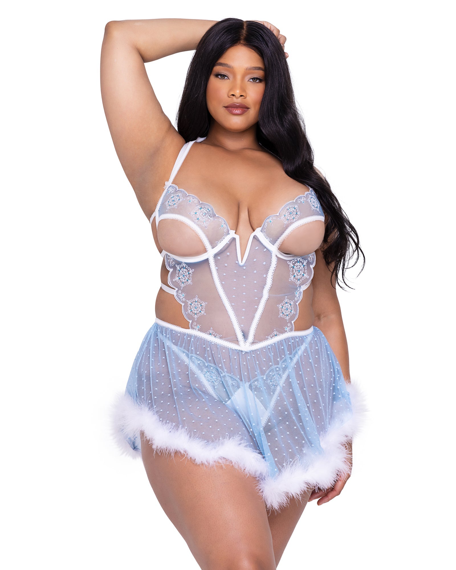 Snow Queen Babydoll 2-Piece Set - Bite Me Chic