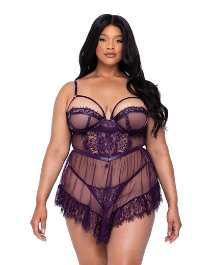 Sugar Plum Babydoll 2-Piece Set - Bite Me Chic