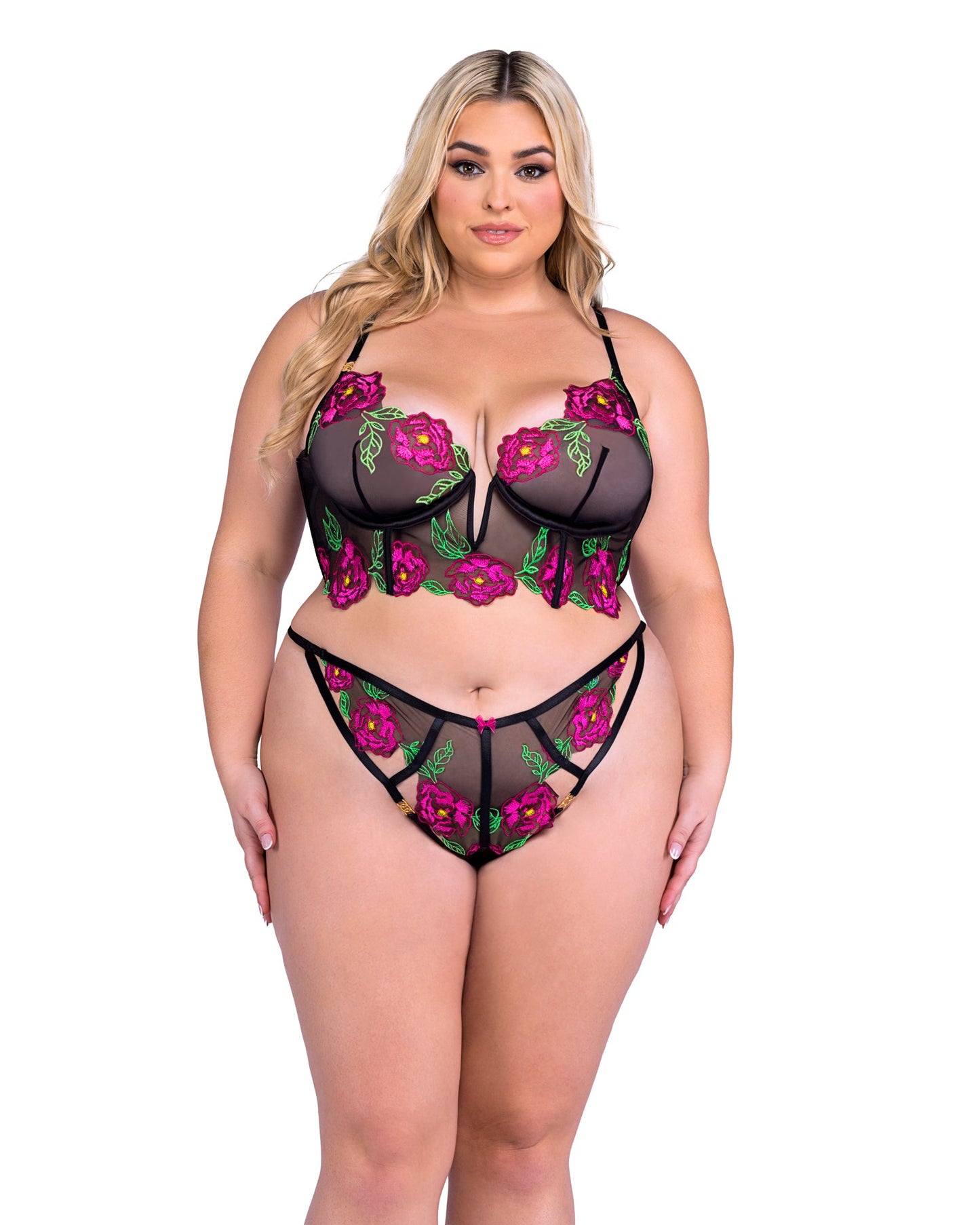 Peony Paradise 2-Piece Bra Set - Bite Me Chic